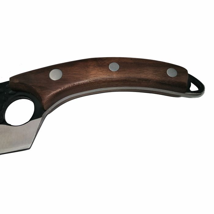 Cutit macelarie IdeallStore®, lucrat manual, 27 cm, teaca piele