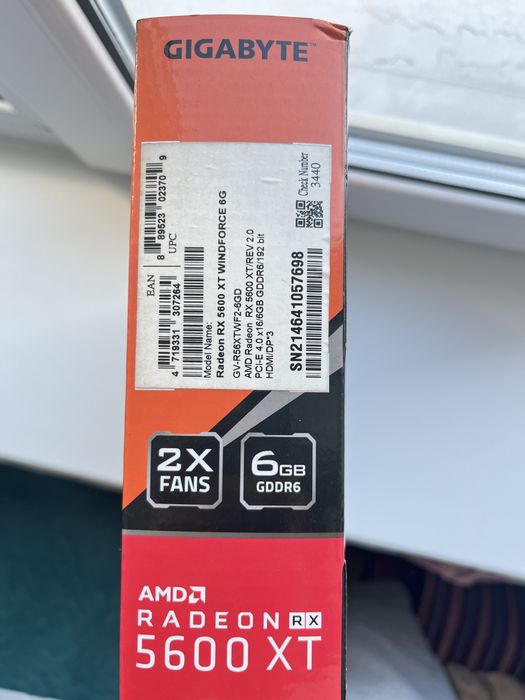 Gigabyte RX5600 XT 6Gb