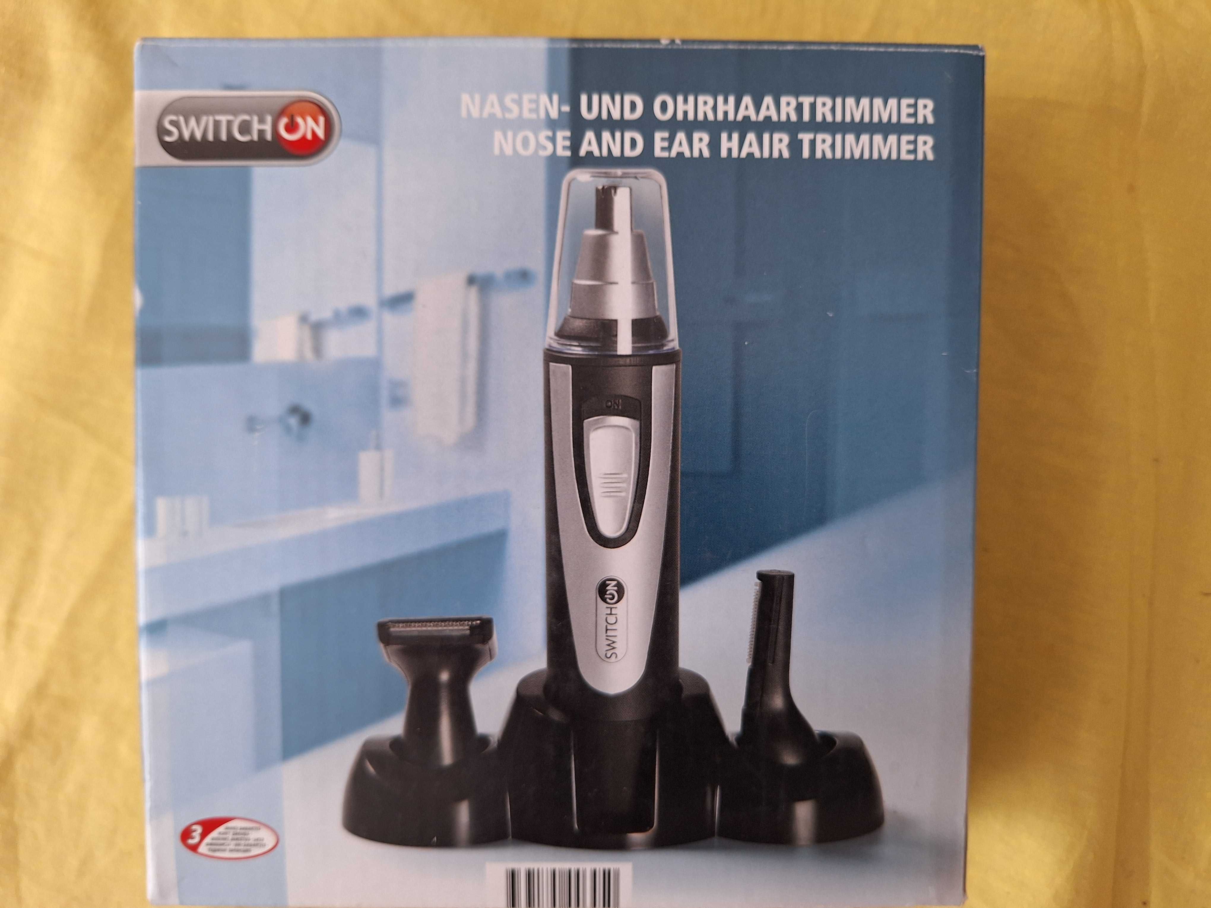 Trimmer pentru nas/urechi/ sprancene, baterie, cu accesorii