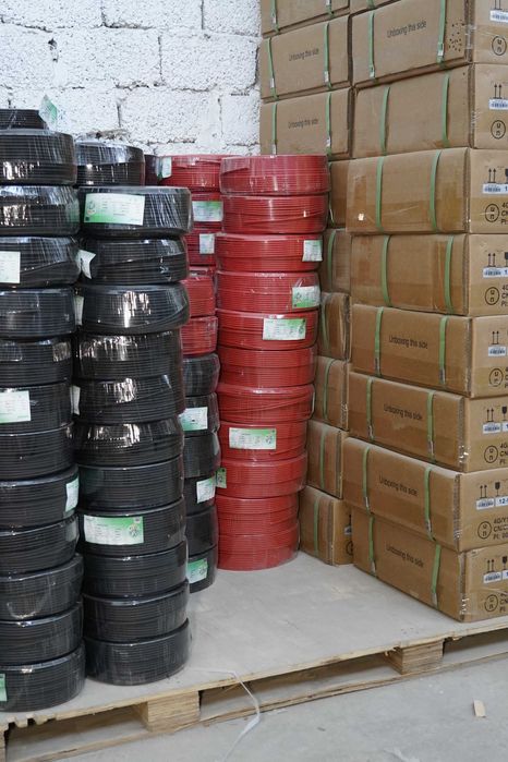 Pv kabellar quyosh panellari uchun Кабели для солнечней установки