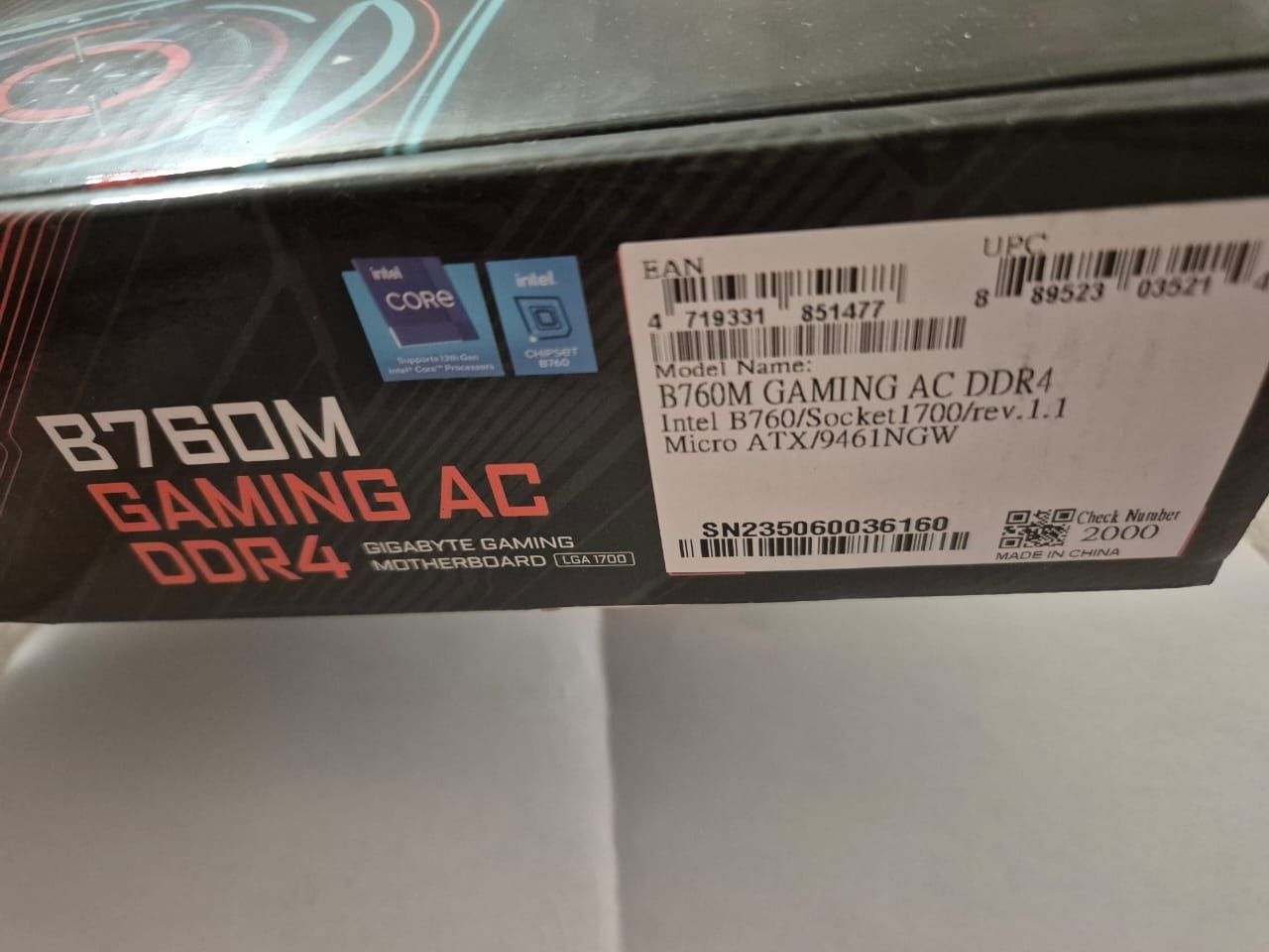 Материнская плата B760M GAMING AC DDR4