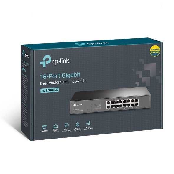 Hub switch Tp-link TL-SG1016D
16-портовый гигабитный коммутатор