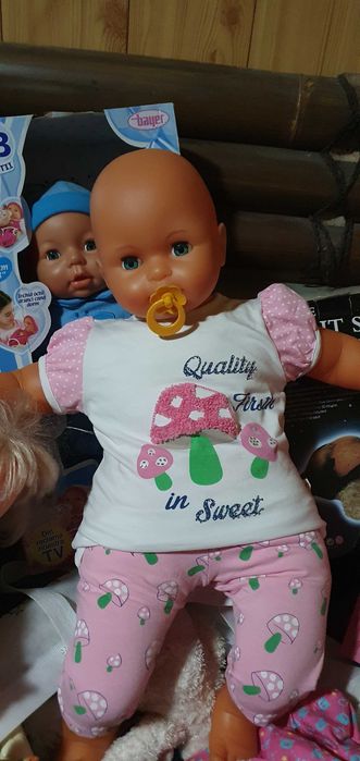 Bebe mare moale, Elsa, Troler / carut Barbie cu vesela ,60-85lei