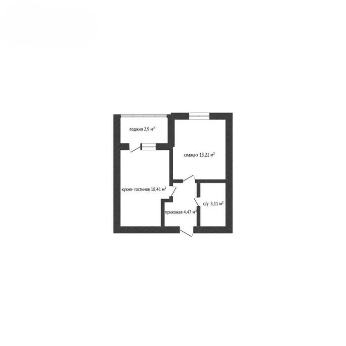 Евродвушка в новом ЖК