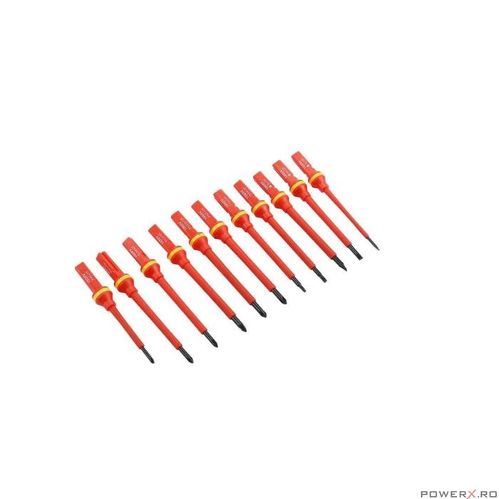 Trusa surubelnite izolate, 14 bucati, tensiune de funcționare 1000 V,