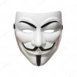 Masca originala V for Vendetta, film, Anonymous, Guy Fawkes, Hacker