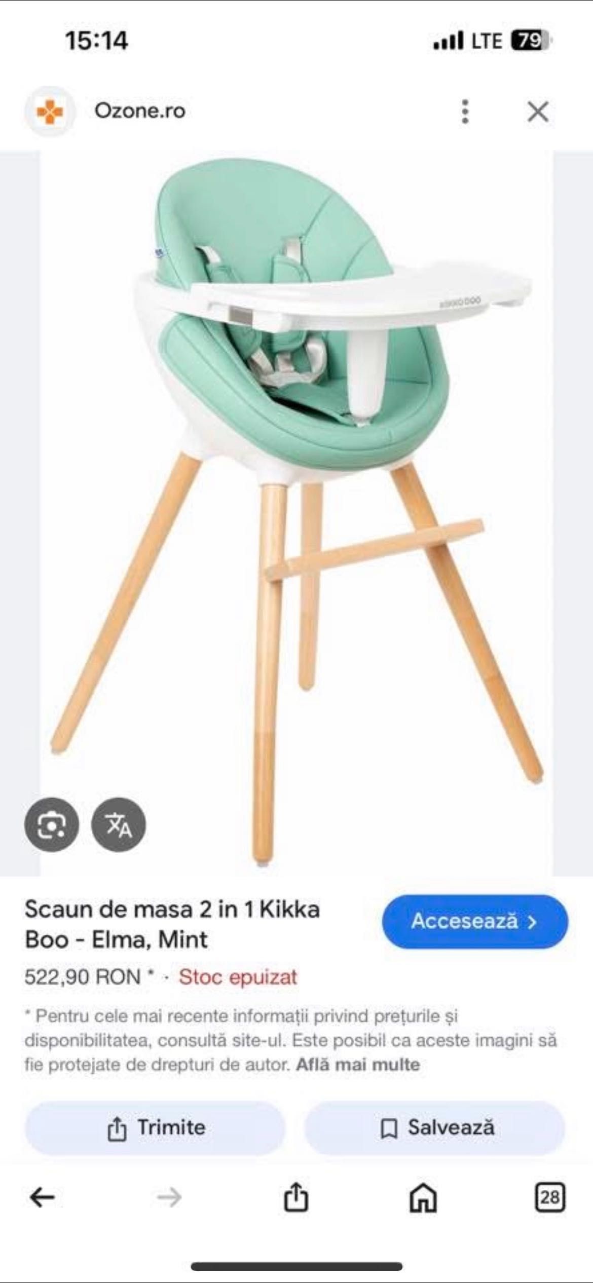 Scaune de masa bebe