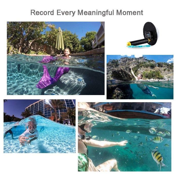 Dome pentru filmari subacvatice Telesin compatibil cu GoPro 5, 6, 7