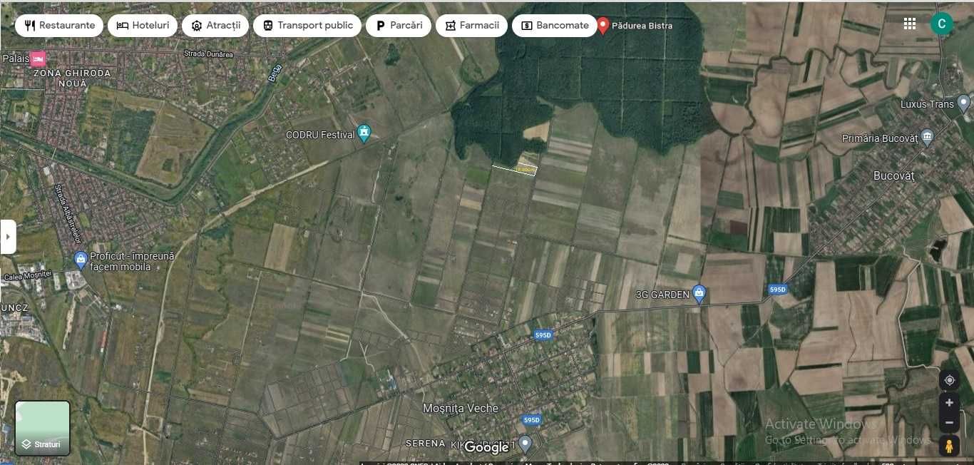 Proprietar, vand teren 18.800mp (1.88ha) Mosnita Veche-Padurea Bistra