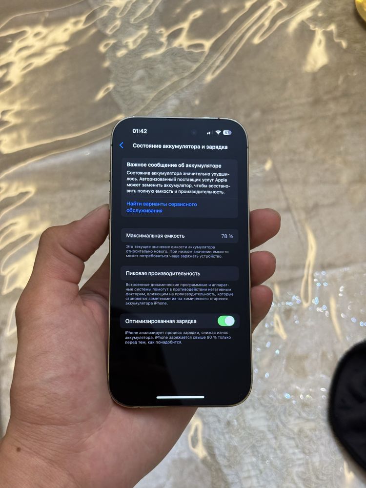 iPhone 14 Pro 256gb/78yomks 2simkartali