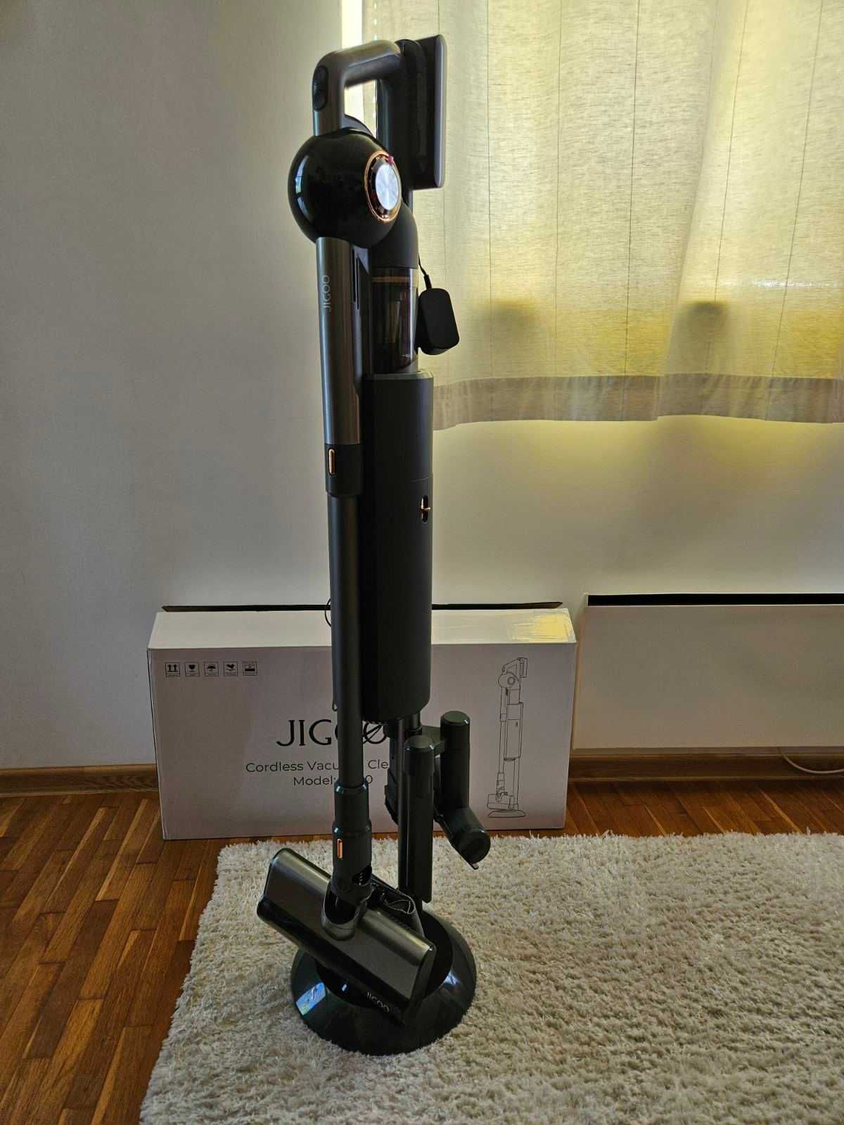 Безжична прахосмукачка JIGOO V700 c станция за събиране на прах