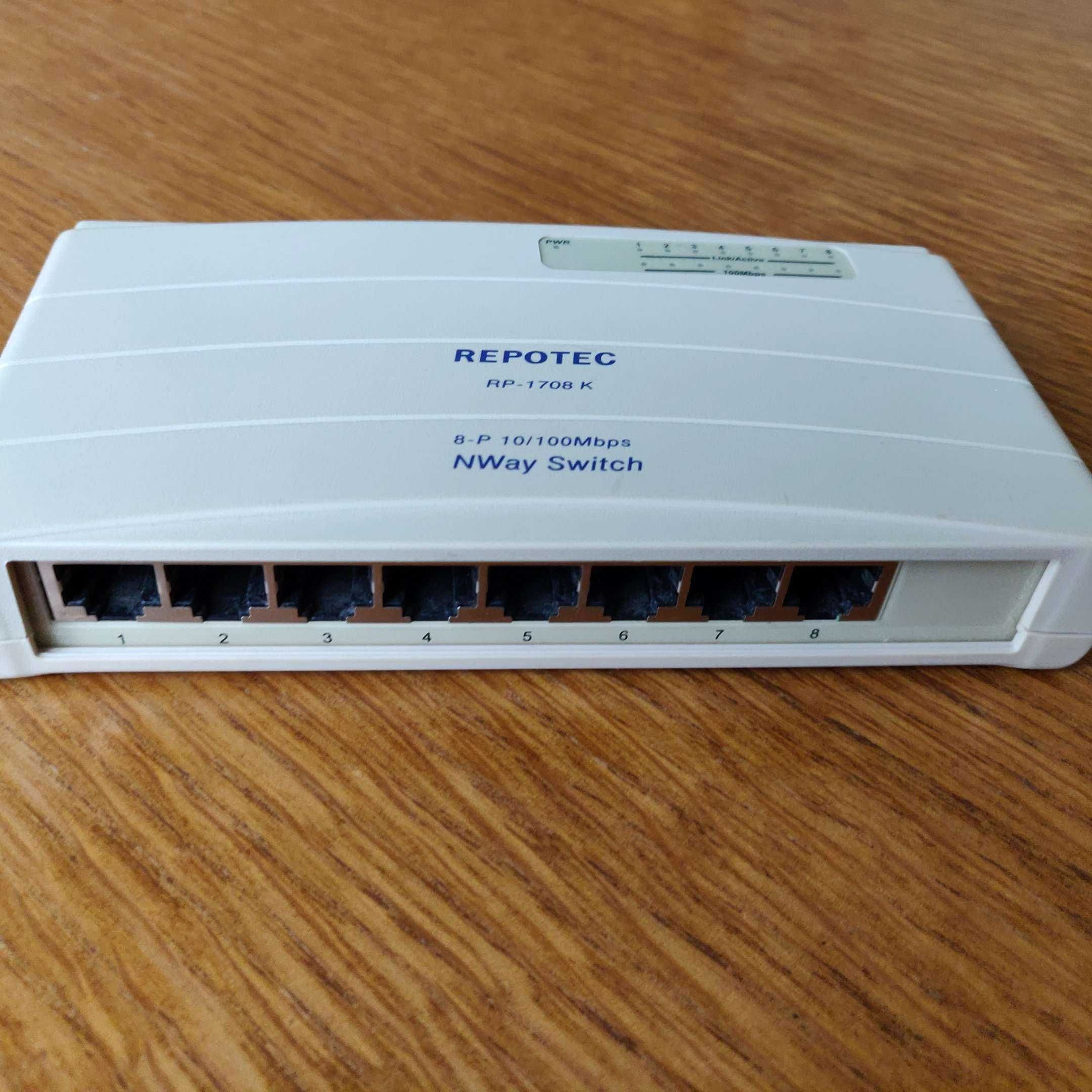 Switch Ethernet Repotec - RP-1708 K , becuri halogen