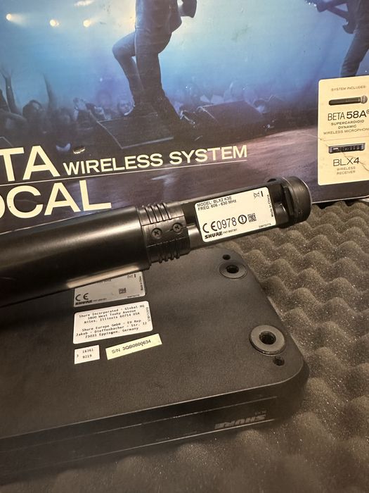 Vand microfon SHURE 58A / BLX4 K3E