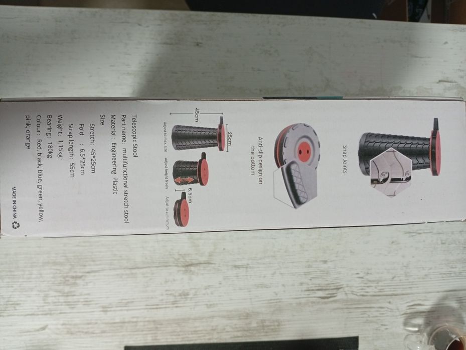 Scaun camping, Mmgoqqt, Plastic,Pliabil,Negru/Albastru.Profesional.nou