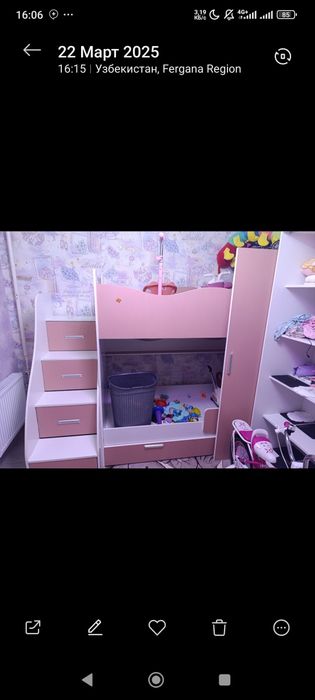Продаётся двухэтажная кровать детская кровать из хорошего материала