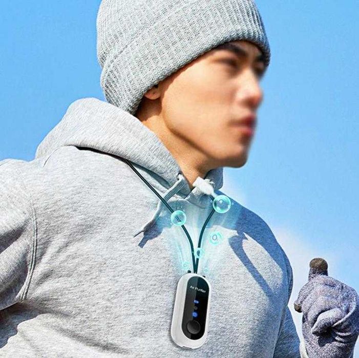 Фитнес Пречиствател Въздух Персонален Йонизатор Защита Вируси Бактерии