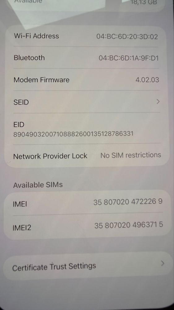 Iphone 14 plus 128gb midnight
