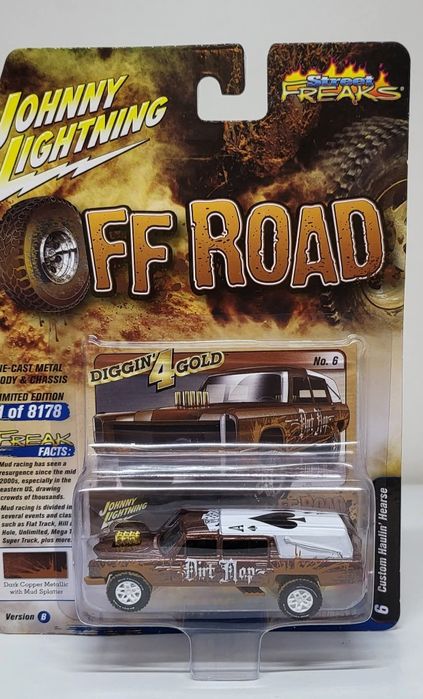 Machetă Custom Haulin' Hearse 1/64 Johnny Lightning