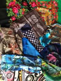 Дамски шалове от плат различни Ръчно Плетени Шалове