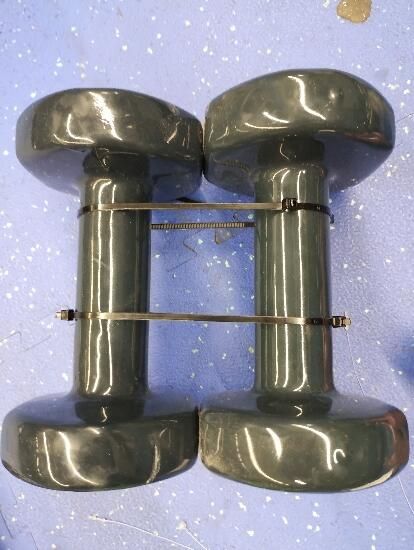 Gantere Fitness 5 kg x 2 Negru - 2 x 5 kg - produs resigilat Decathlon