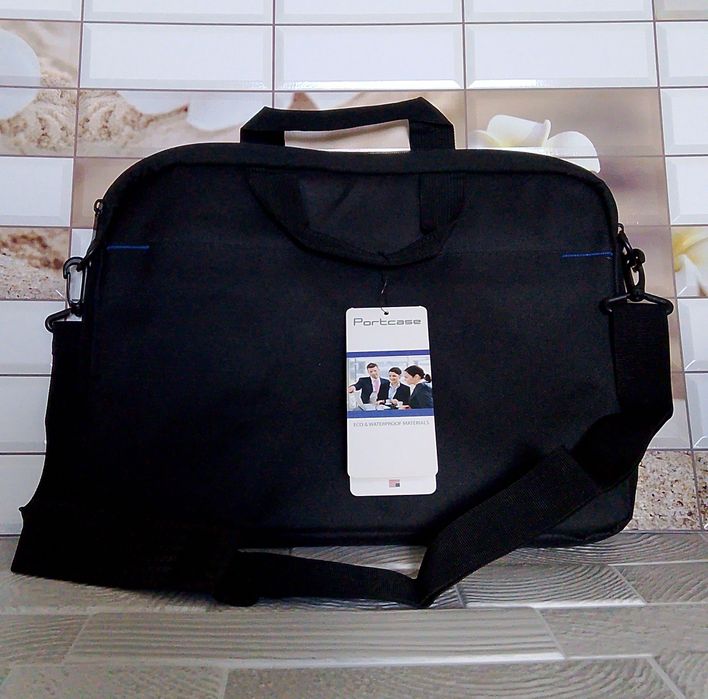 Новая сумка для ноутбука 15.6" Portcase KCB-140, цвет: черный