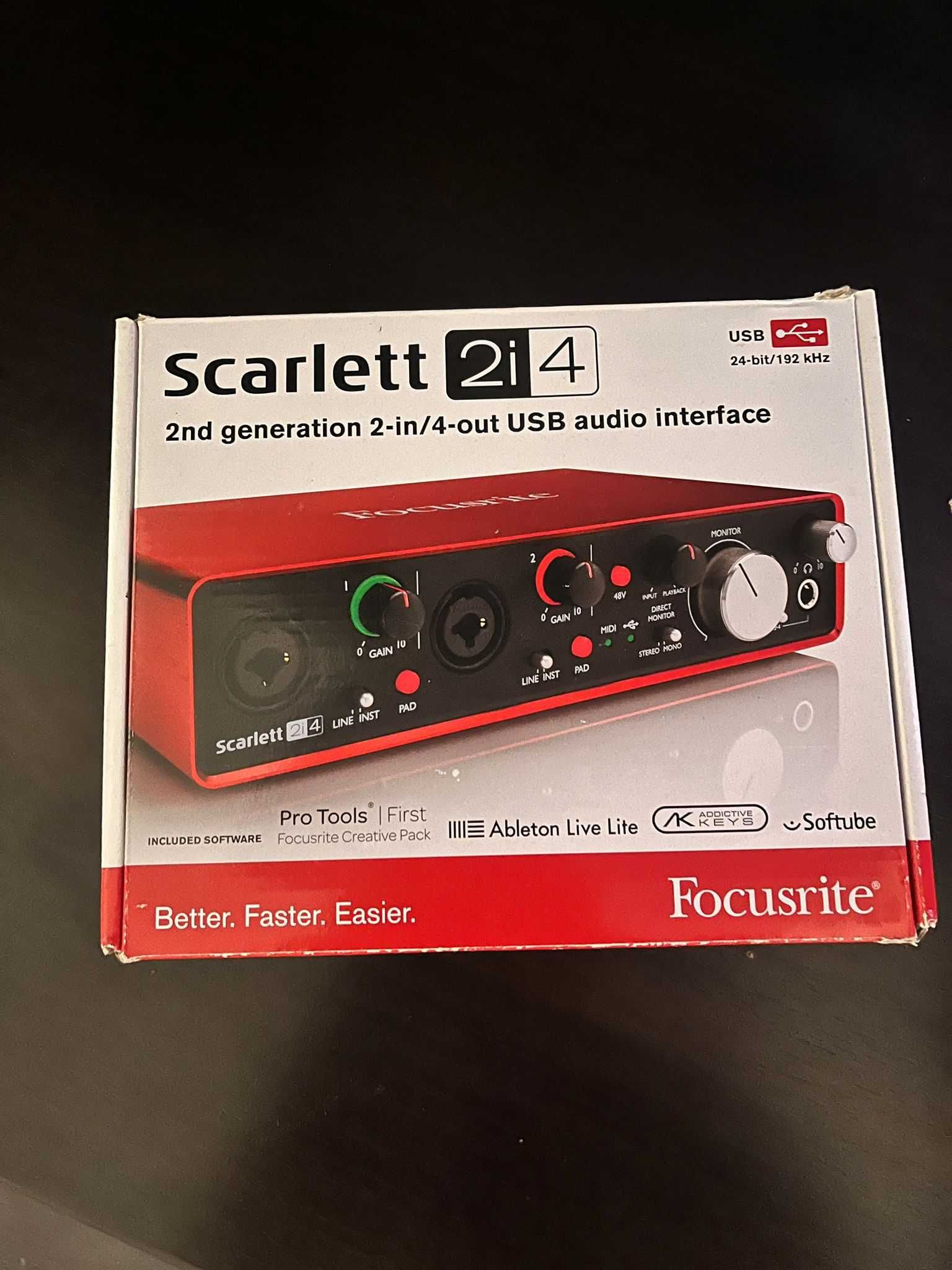 Focusrite Scarlett 2i4  x-tone kashmir full box !