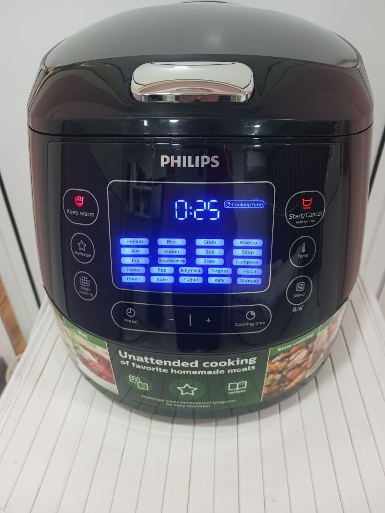 Мултикукър - Multicooker Philips HD4749/70, 1070 W, 5 л, Функция Slow