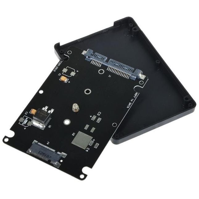 Adaptor convertor SSD M2 NGFF B+M key la SATA III 2.5 cu carcasa