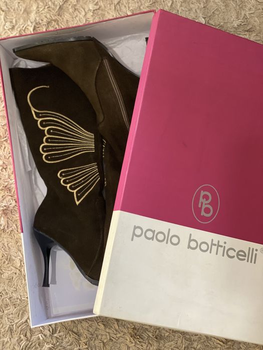 Дамски ботуши естествен велур- 41 номер,