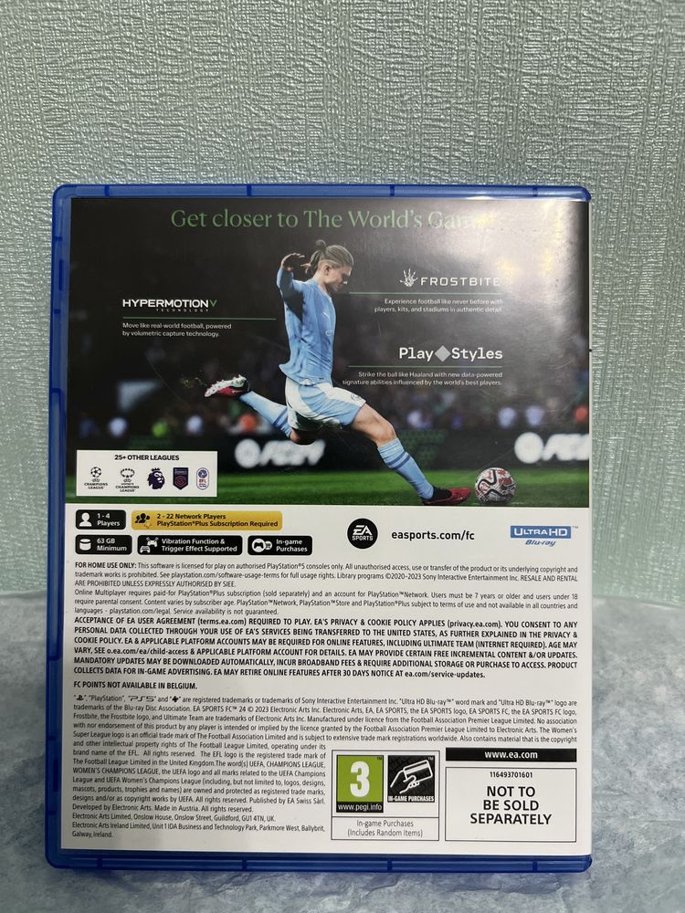 диск FC24 на PS5