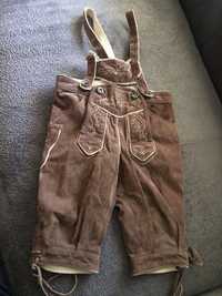 Pantaloni tirolezi din piele intoarsa,pentru copii,marime 98-104