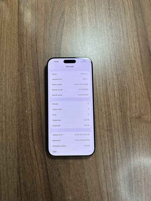 Iphone 16 pro max 1 TB nou