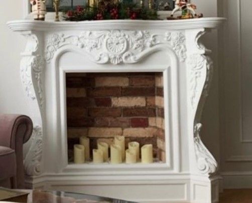 Декоративный камин  из акрилового гипса г.Астана