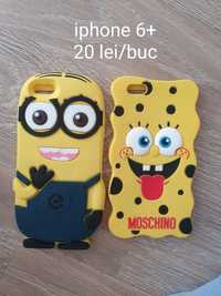 Husa iphone 6 plus sau 6+ cu minion sau spongebob