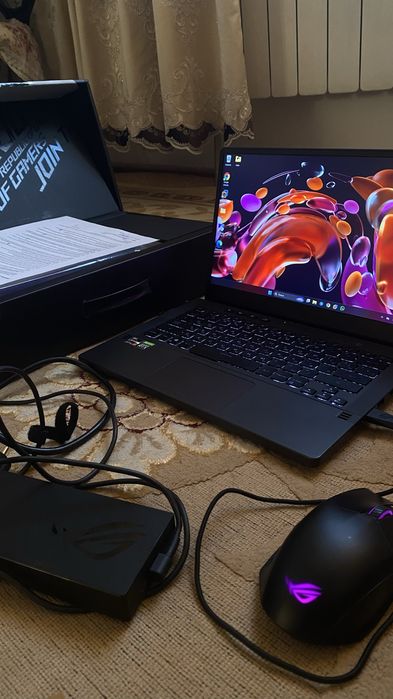 Ноутбук ASUS ROG Zephyrus G14 • QHD 120Hz • Ryzen 7•RTX 3050•16GB RAM
