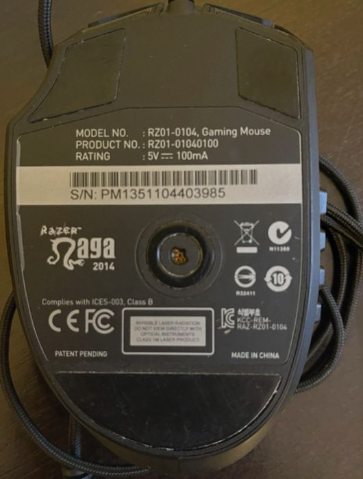 Mouse Gaming, Razer Naga, RZ01-0104