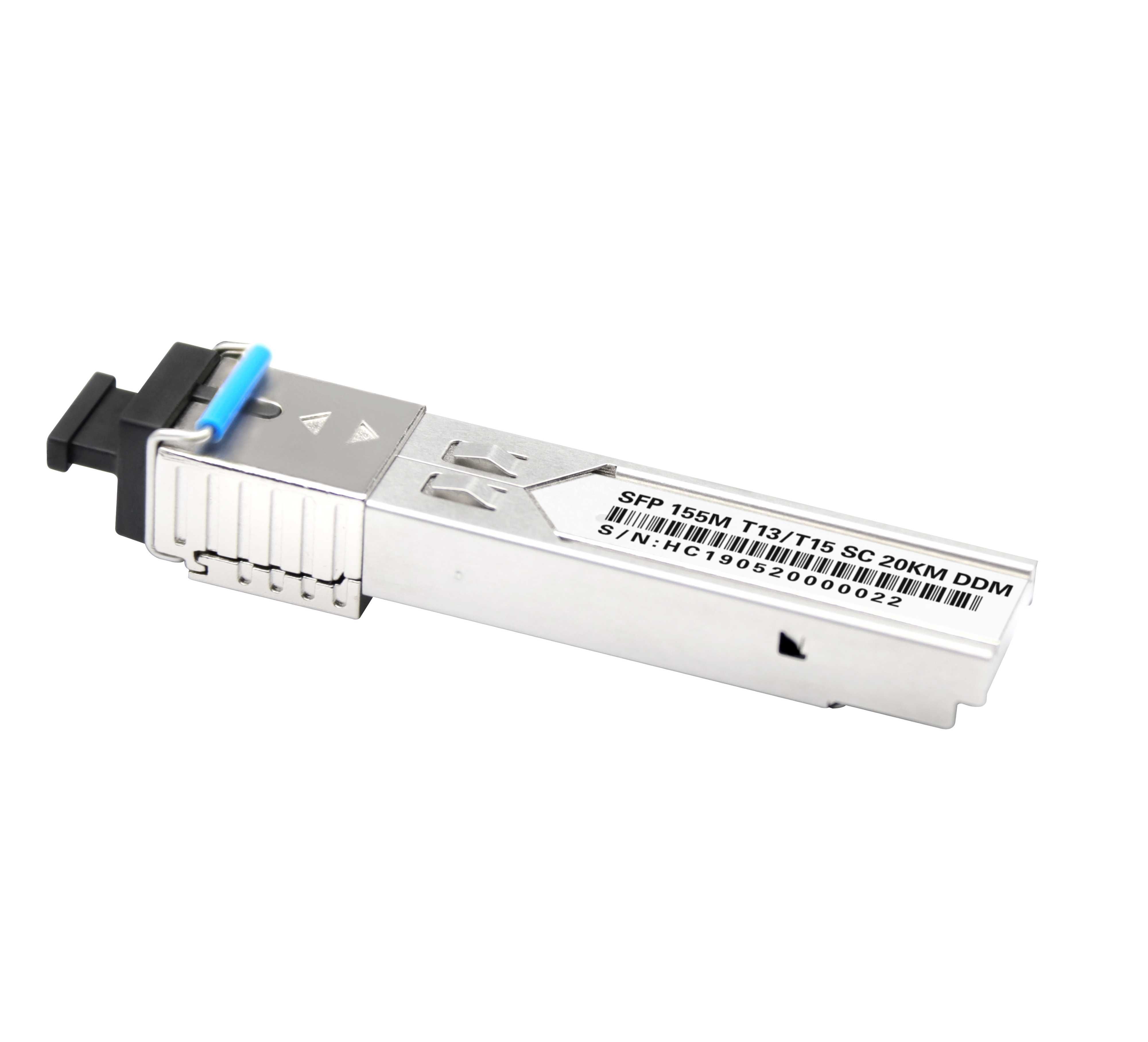 SFP SM SC 155M 20 Km DDM, T1310/1550 100mb