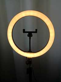 Кольцевая лампа со штативом для профессиональной съемки QX-260