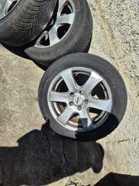 4 jante passat b6 r16 5x112 AUTEC uzate anvelope uzate