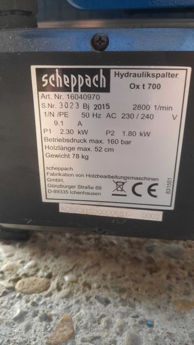 Vand aparat de crepat lemn