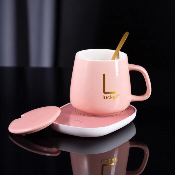 Кружка с подогревом в красивой упаковке акция