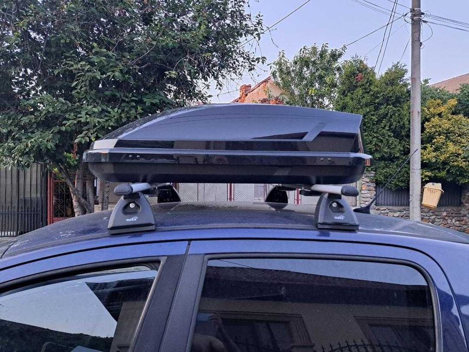 Cutie portbagaj 320 L, Neumann Aleo Adventure Negru Lucios,131x72x37cm