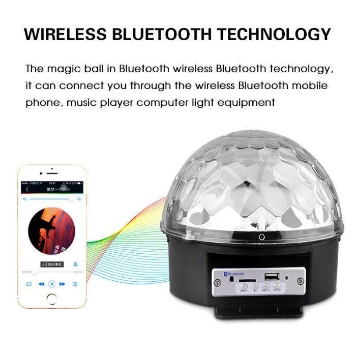 GLOB party player prin Bluetooth jocuri lumini cu LED-uri 6 culori