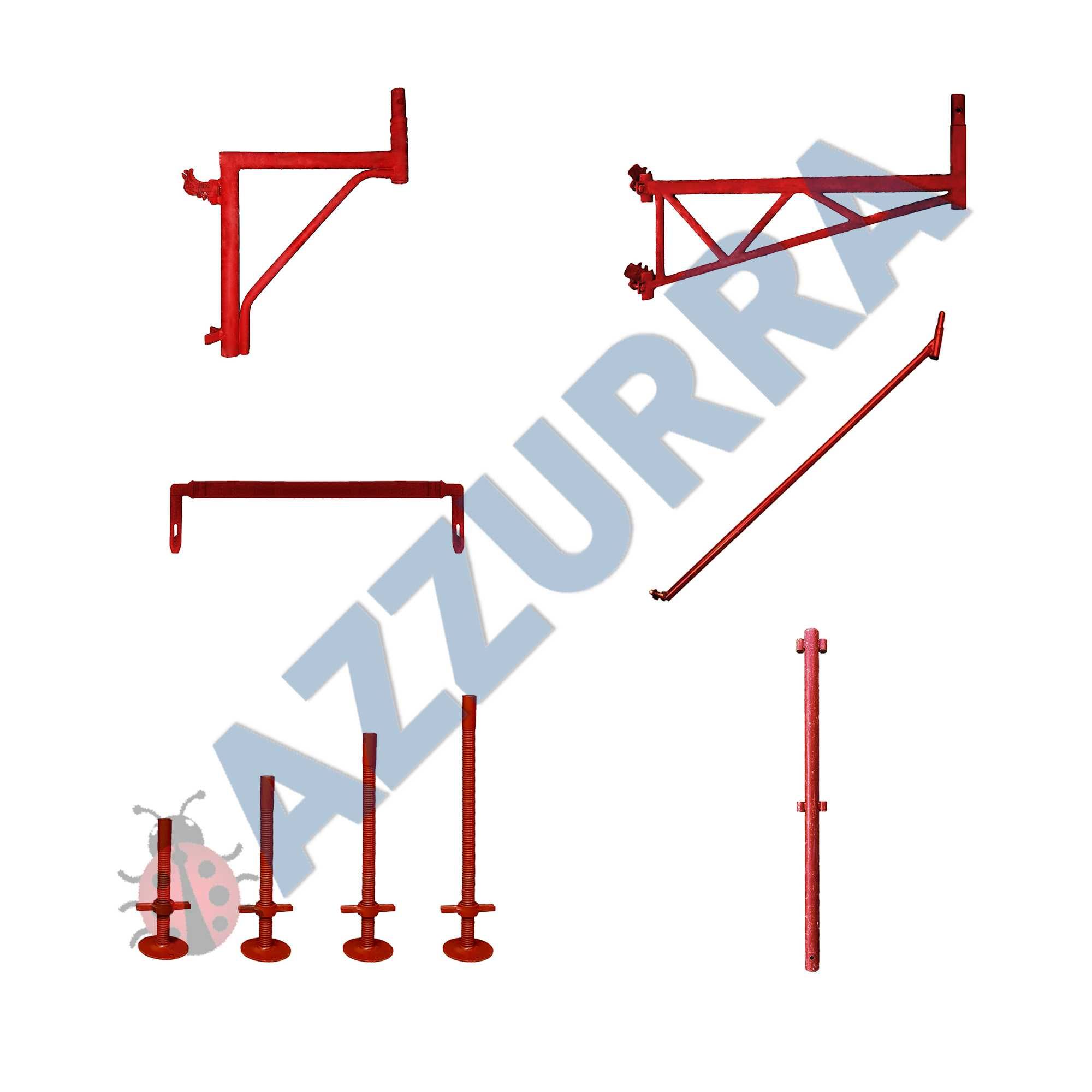 Talpi reglabile schele, bazete, picioare reglabile schele 35 50 75 1m