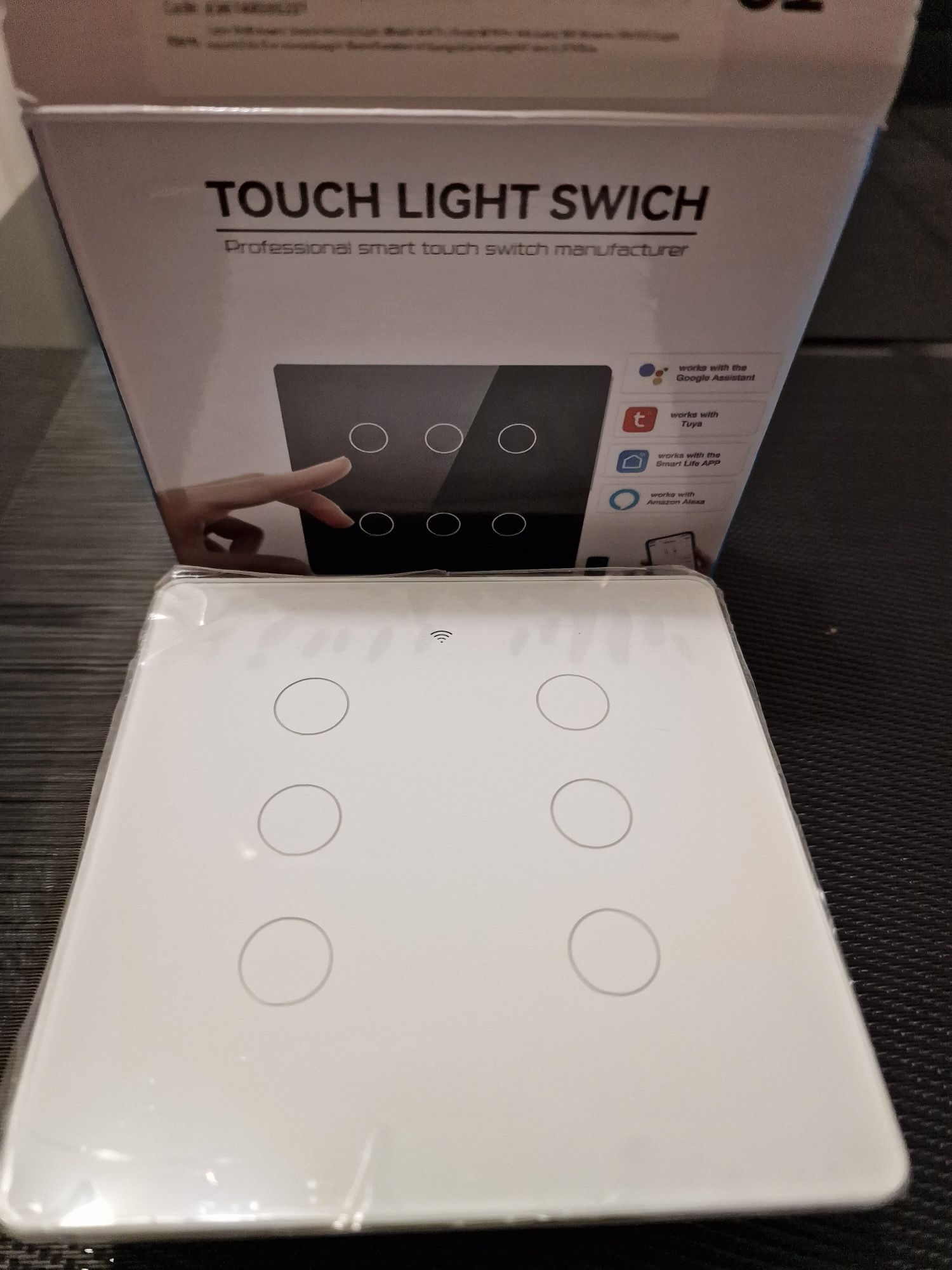 Intrerupator 3x2 switch smart touch compatibil Google, Alexa(nu livolo