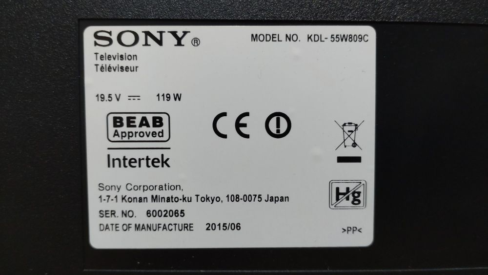 Televizor led Smart Android Sony 140 cm WiFi