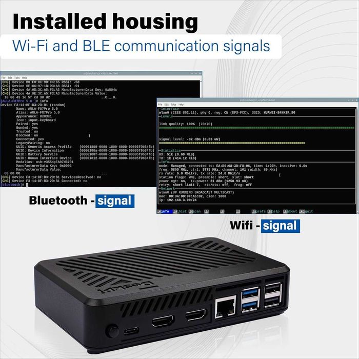 Carcasă GeeekPi DeskPi Lite Pi5 PCIe la M.2 HAT,cooler activ HDMI SSD