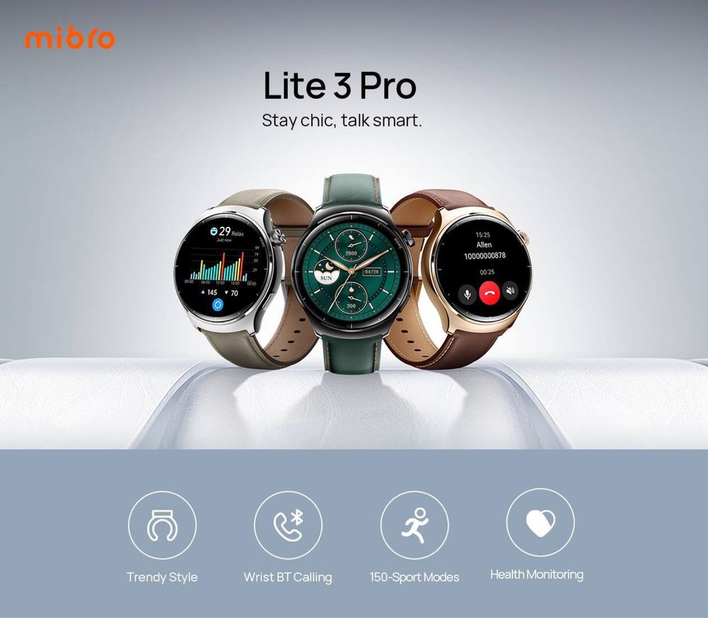 Soat smart watch mibro Gs pro.Gs active.mibro 2 lite.mibro 3 lite.3 pr