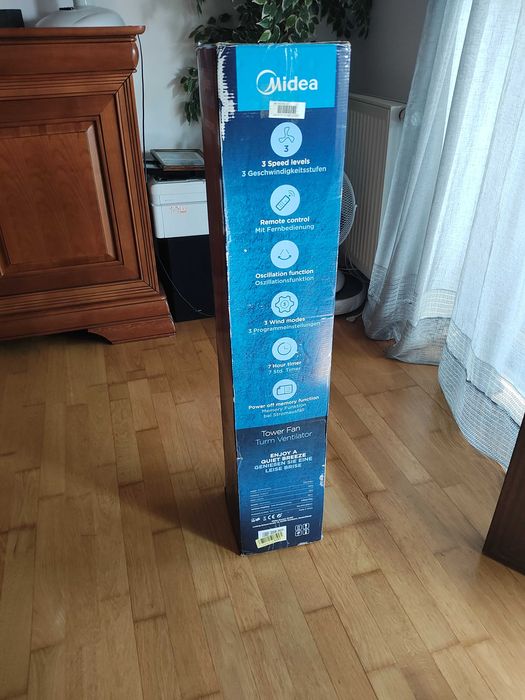ventilator vertical cu telecomanda 500W