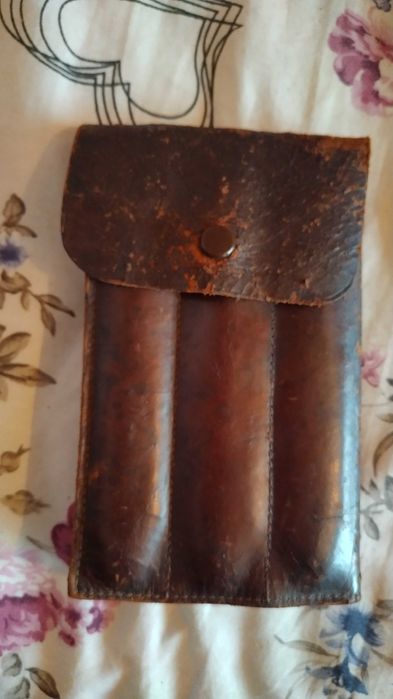 Калъф  кожен за бръсначи